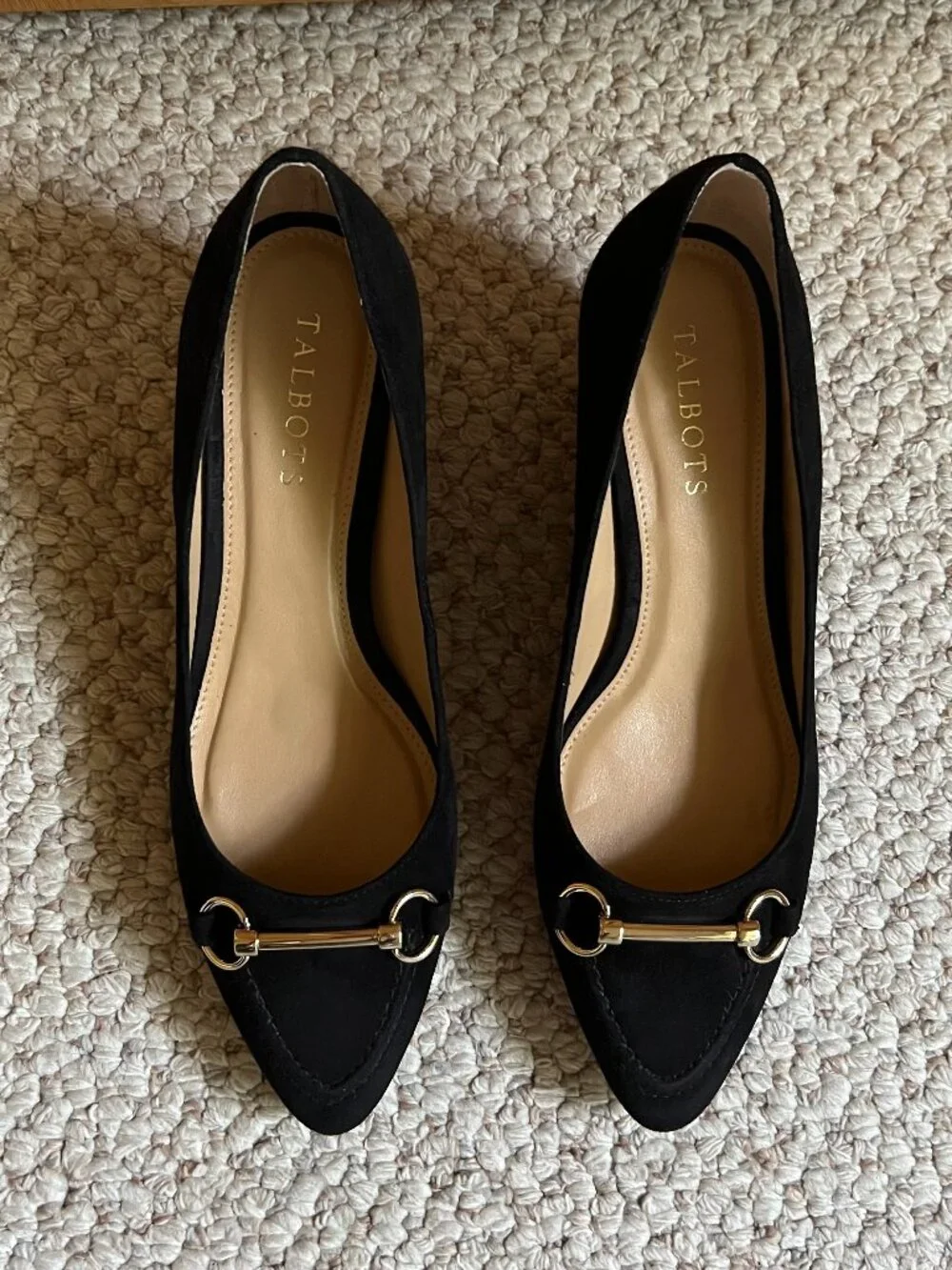 TALBOTS - Laney Bit Suede Wedge -- NEW with Box